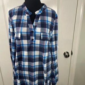 Nandashe Plaid Shirt Size Large CB-107